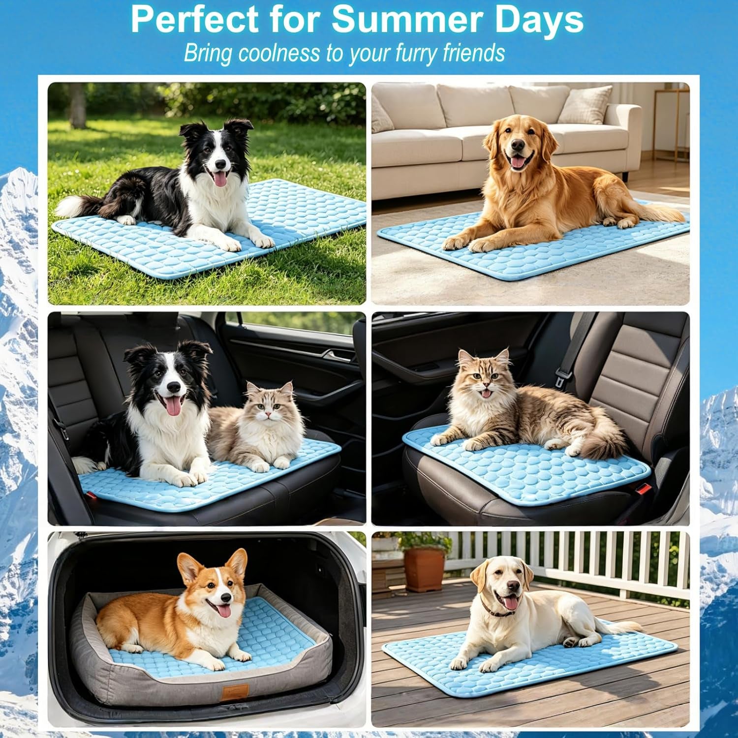 Cooling Mat for Dogs, Arc-Chill Q-Max>0.4 Washable Breathable Pad