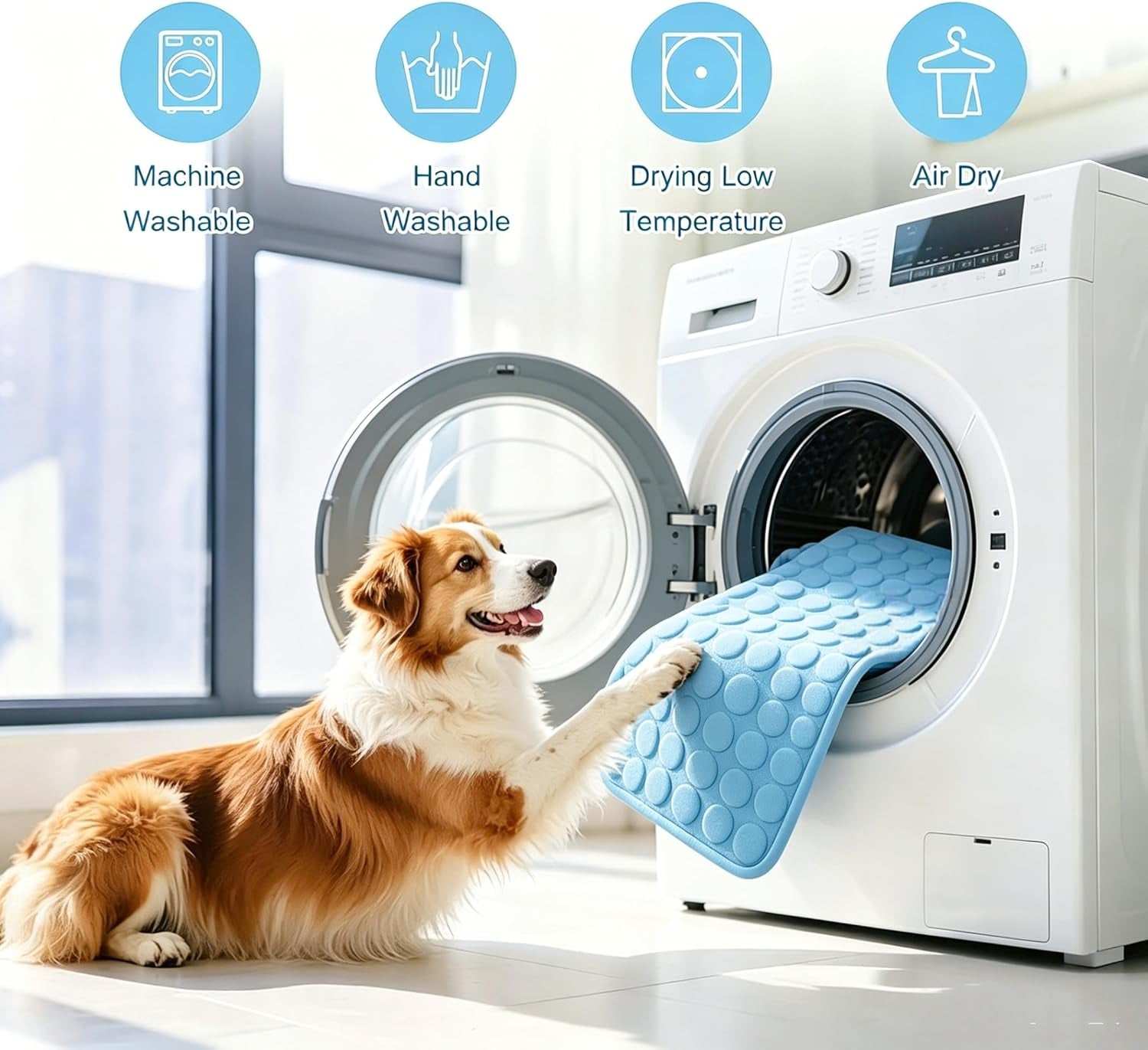 Cooling Mat for Dogs, Arc-Chill Q-Max>0.4 Washable Breathable Pad